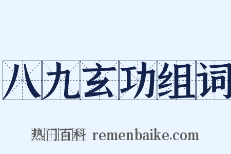 八九玄功组词是什么意思的图片